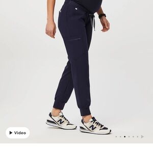 4 pairs Figs Blue Jogger navy maternity Zamora scrub pants